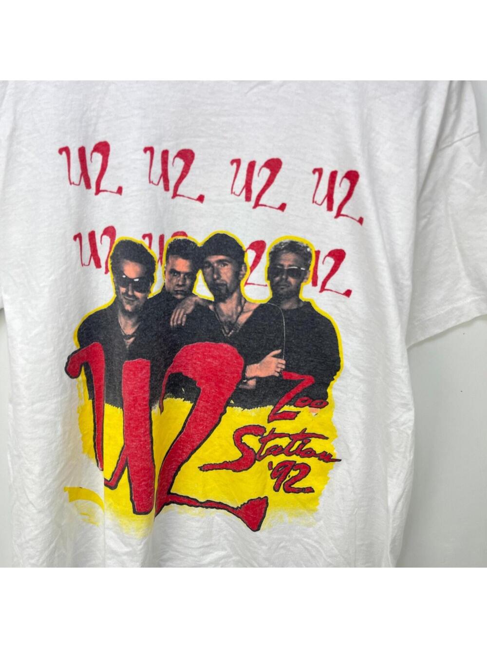 Vintage U2 Zoo Station 1992 Tour Graphic T-Shirt Xl 2xl - Picture 2 of 10
